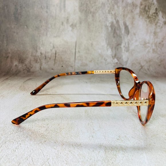 Adore Cat Eye Leopard Brown Eyeglasses Glasses Frames NWOT - Picture 6 of 12